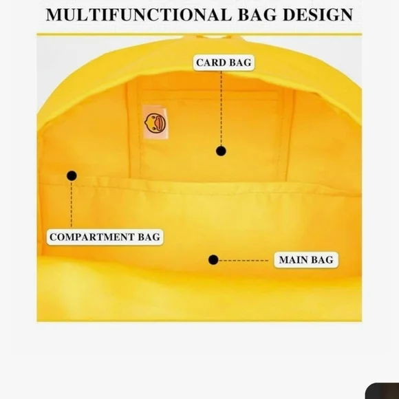 B.Duck Little Yellow Duck 3D Duck Backpack Kids  Nwot - Picture 3 of 5